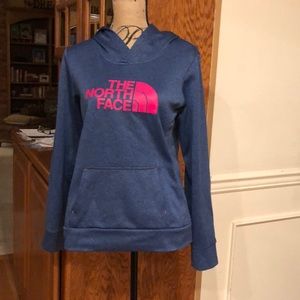 The north Face blue hoodie